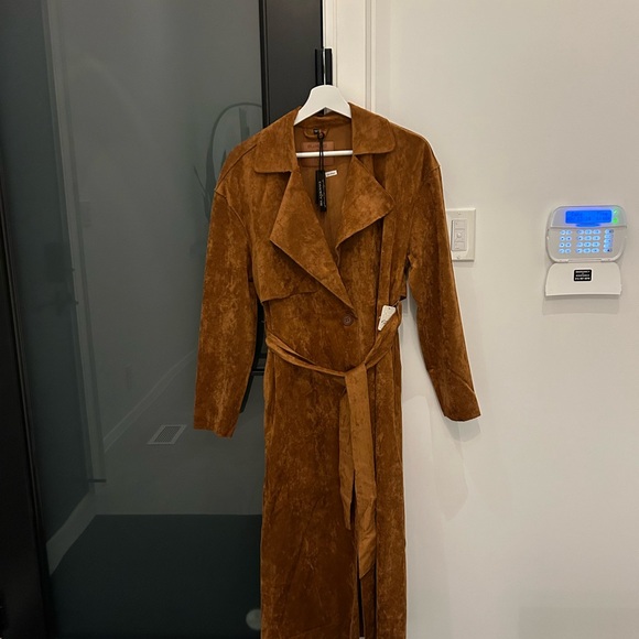 Blank NYC x Free People Vegan Suede Trench - Small - Picture 5 of 9
